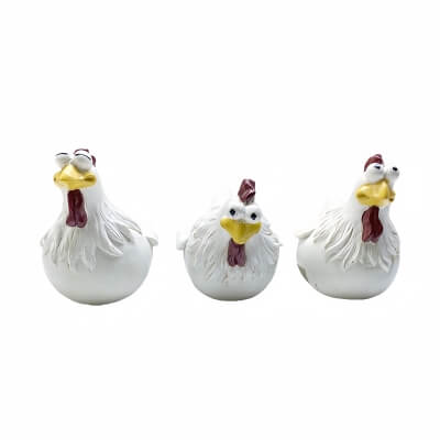 Набор садовых фигурок Hen Fun, 3 шт.-1