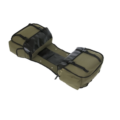 Пара боковых сумок Canvas Green 28L для мотоцикла, велосипеда-4